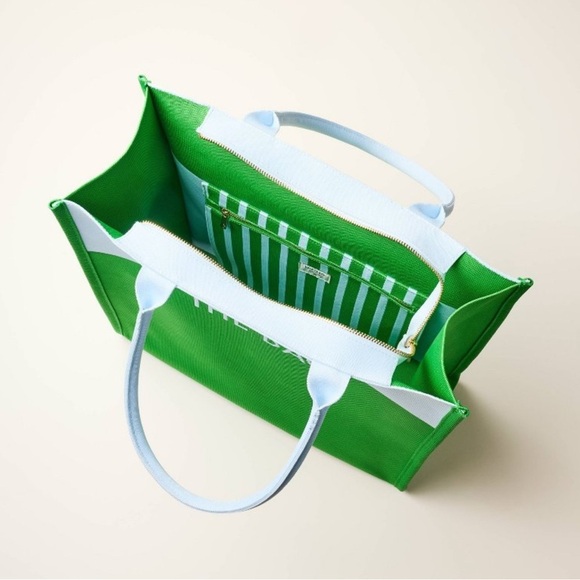 kate spade x Target Colorblock Knit Tote Green / Blue NWT - Picture 4 of 9